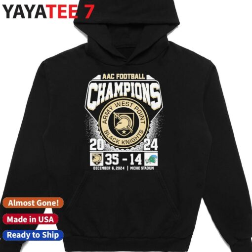 2024 AAC Football Champions Army Black Knights Winner 35 14 Tulane Shirt