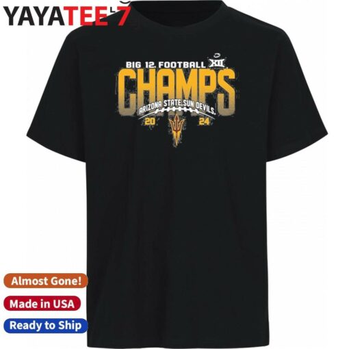 2024 Big 12 Football Champions Arizona State Sun Devils Victory Shirt