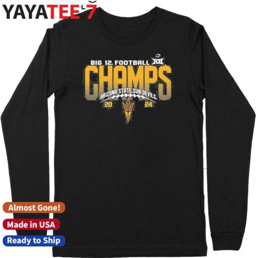 2024 Big 12 Football Champions Arizona State Sun Devils Victory Shirt