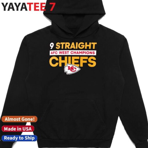 9 Straight AFC West Division Champions Kansas City Chiefs 2024 Shirt