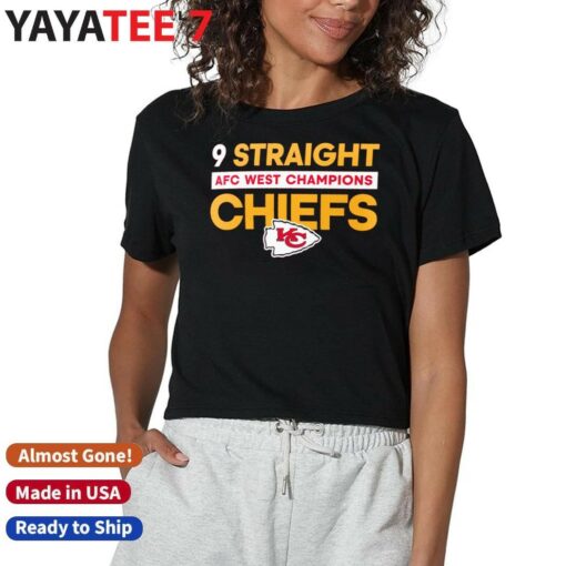 9 Straight AFC West Division Champions Kansas City Chiefs 2024 Shirt