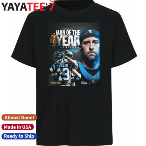 Adam Thielen Panthers Walter Payton Man of the Year nominee Congrats shirt