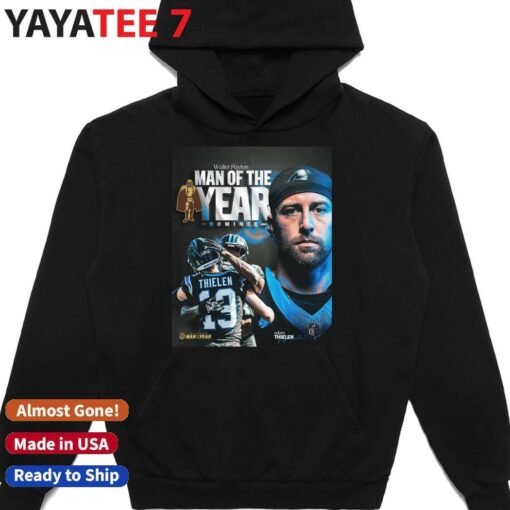 Adam Thielen Panthers Walter Payton Man of the Year nominee Congrats shirt