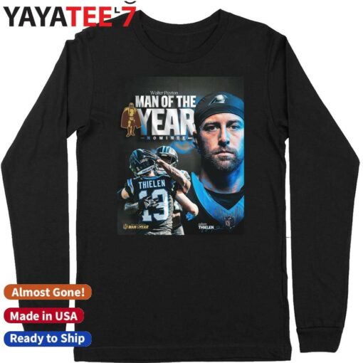 Adam Thielen Panthers Walter Payton Man of the Year nominee Congrats shirt