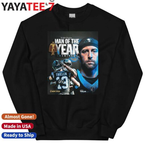 Adam Thielen Panthers Walter Payton Man of the Year nominee Congrats shirt