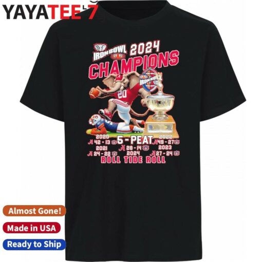 Alabama Crimson Tide 2024 The Iron Bowl Champions T-Shirt