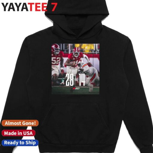 Alabama Crimson Tide 28-14 Auburn Tigers Final Our State Roll Tide shirt