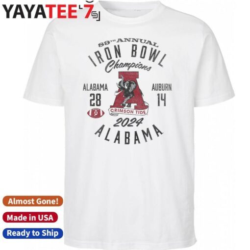 Alabama Crimson Tide 89th annual 2024 Iron Bowl Champions Score 28 14 shirt