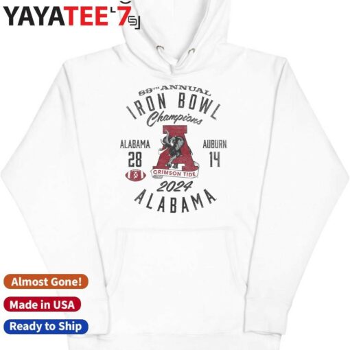 Alabama Crimson Tide 89th annual 2024 Iron Bowl Champions Score 28 14 shirt