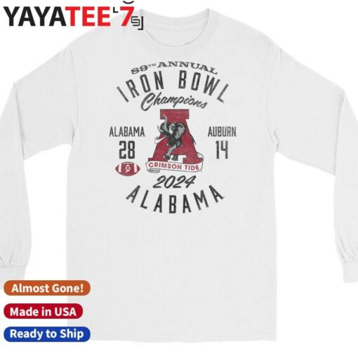 Alabama Crimson Tide 89th annual 2024 Iron Bowl Champions Score 28 14 shirt