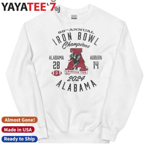 Alabama Crimson Tide 89th annual 2024 Iron Bowl Champions Score 28 14 shirt