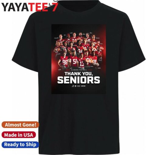 Alabama Crimson Tide Football Thank You Seniors shirt