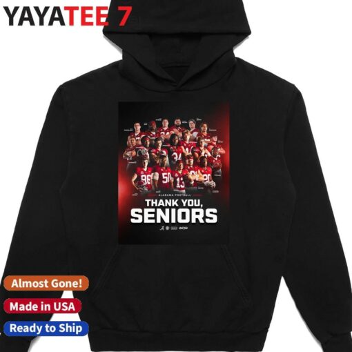 Alabama Crimson Tide Football Thank You Seniors shirt