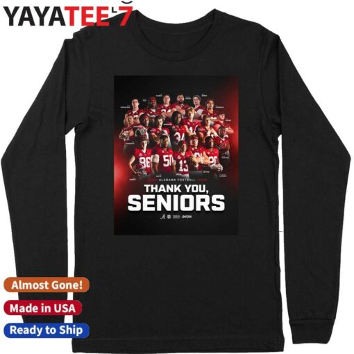 Alabama Crimson Tide Football Thank You Seniors shirt