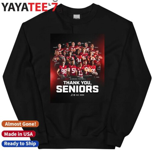 Alabama Crimson Tide Football Thank You Seniors shirt