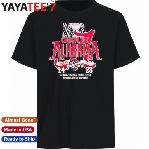 Alabama Crimson Tide Win 28 14 Auburn Tigers 2024 Iron Bowl Champions Final Score Shirt