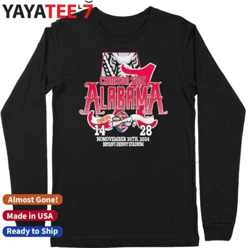 Alabama Crimson Tide Win 28 14 Auburn Tigers 2024 Iron Bowl Champions Final Score Shirt