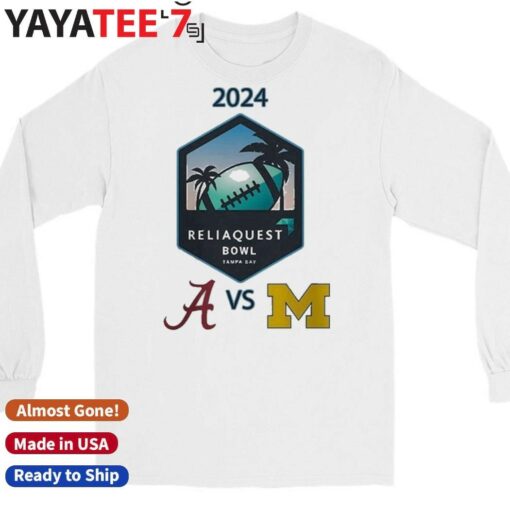 Alabama Crimson Tide vs Michigan Wolverines 2024 ReliaQuest Bowl Matchup Shirt