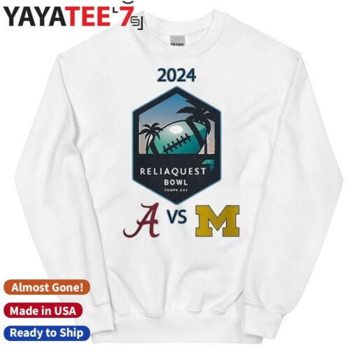 Alabama Crimson Tide vs Michigan Wolverines 2024 ReliaQuest Bowl Matchup Shirt