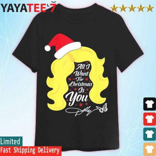 All I Want Christmas Dolly Wig shirt