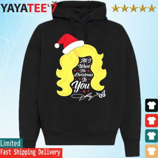 All I Want Christmas Dolly Wig shirt