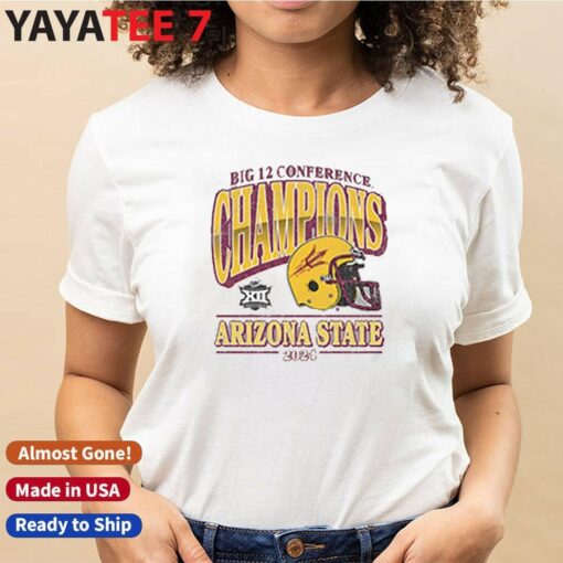 Arizona State 2024 Big 12 Conference Champions Helmet Shirt