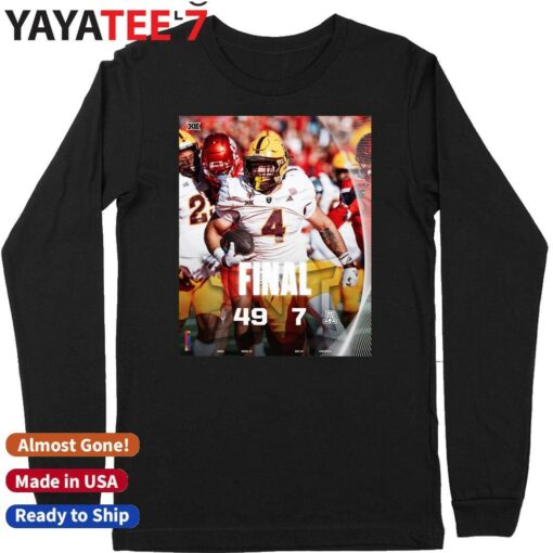 Arizona State Sun Devils Win 49 7 Arizona 2024 The Territorial Cup champions final score shirt