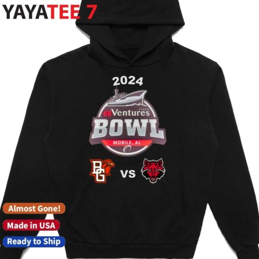 Arkansas State Red Wolves vs. Bowling Green Falcons 2024 68 Ventures Bowl Shirt