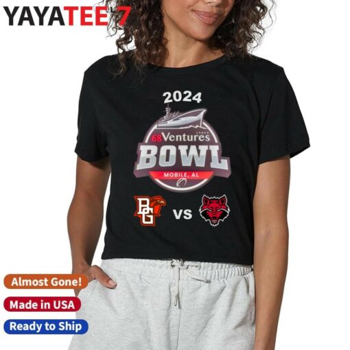 Arkansas State Red Wolves vs. Bowling Green Falcons 2024 68 Ventures Bowl Shirt