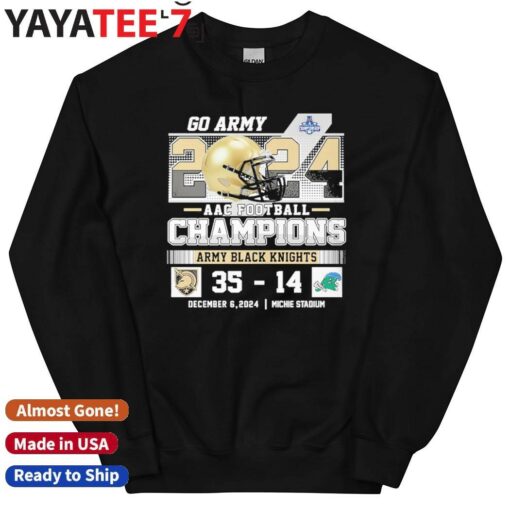 Army Black Knights AAC Football Champions 2024 Go Army Shirt