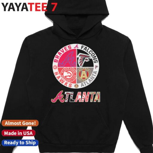 Atlanta Braves Atlanta Falcons Atlanta Hawks Atlanta United FC 2024 T-Shirt