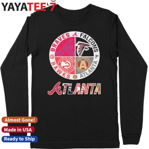 Atlanta Braves Atlanta Falcons Atlanta Hawks Atlanta United FC 2024 T-Shirt