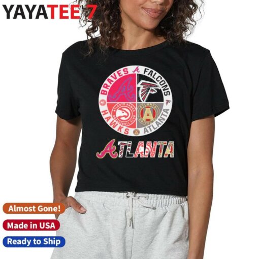 Atlanta Braves Atlanta Falcons Atlanta Hawks Atlanta United FC 2024 T-Shirt