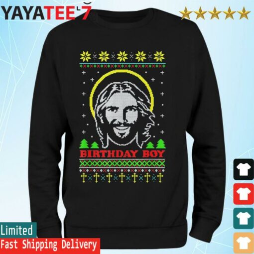 BIRTHDAY BOY JESUS Funny Ugly Christmas pajama family shirt