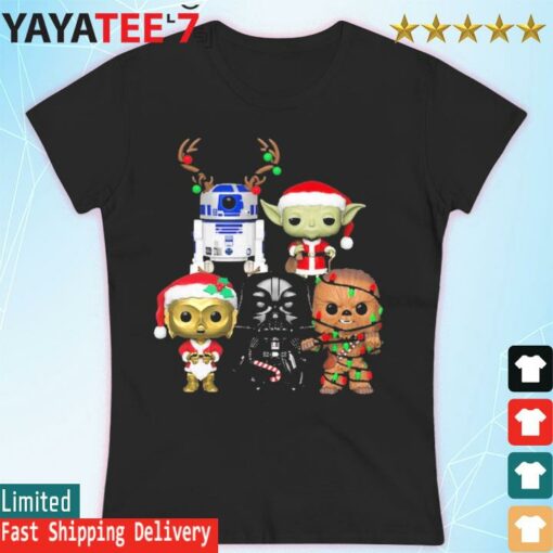 Baby Yoda Darth Vader’s R2-D2 C-3PO Chewbacca Chibi Merry Christmas shirt