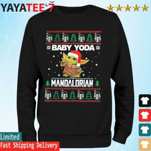 Baby Yoda, Star War the Mandalorian 2022 ugly christmas sweater