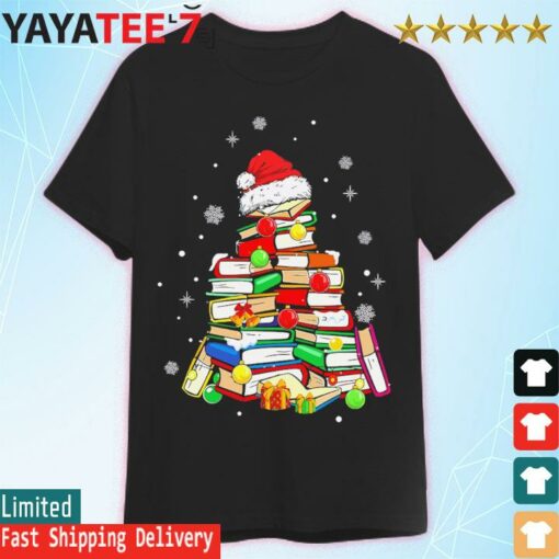 Book Tree Merry Christmas 2022 Gift Shirt