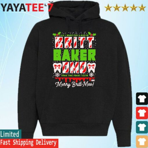 Britt Baker Two Front Teeth 2022 ugly Christmas Sweatshirt