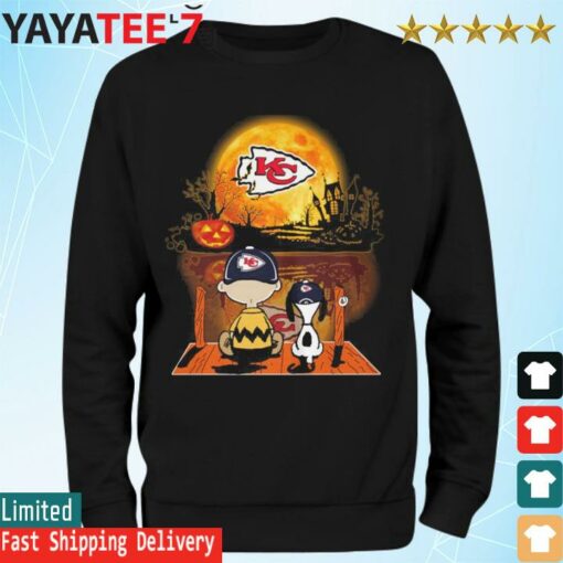 Charlie Brown and Snoopy Kansas City Chief football Halloween 2022 shirt