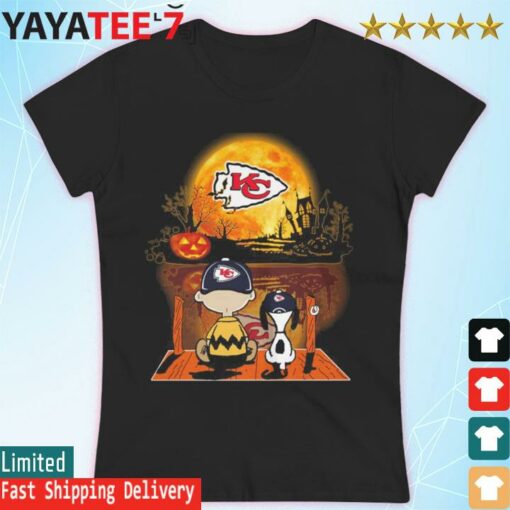 Charlie Brown and Snoopy Kansas City Chief football Halloween 2022 shirt