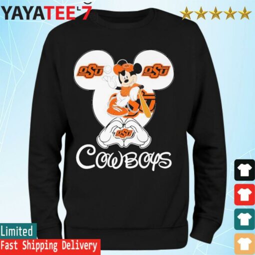 Disney Mickey Mouse I Love OSU Cowboys shirt