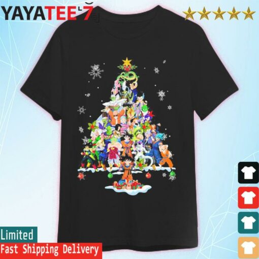 Dragon Ball Characters Friends Tree Merry Christmas shirt