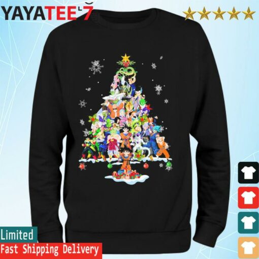 Dragon Ball Characters Friends Tree Merry Christmas shirt