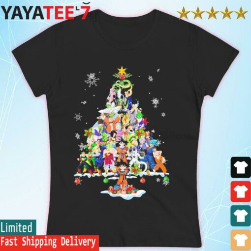 Dragon Ball Characters Friends Tree Merry Christmas shirt