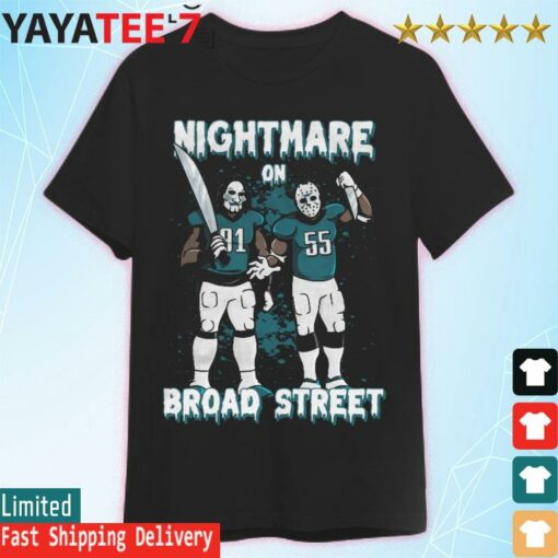 Fletcher Cox And Brandon Graham Nightmare On Broad Street halloween shirt