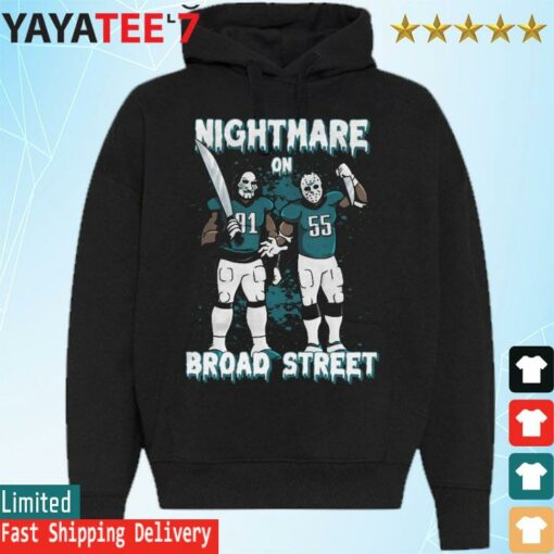 Fletcher Cox And Brandon Graham Nightmare On Broad Street halloween shirt