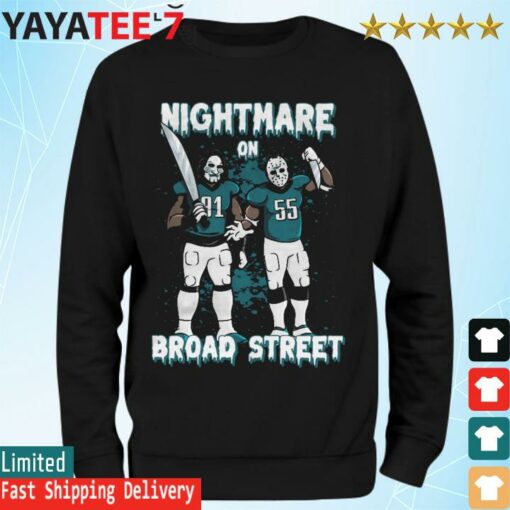 Fletcher Cox And Brandon Graham Nightmare On Broad Street halloween shirt