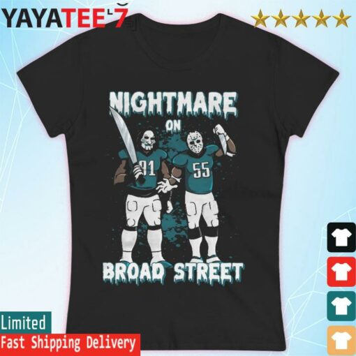 Fletcher Cox And Brandon Graham Nightmare On Broad Street halloween shirt