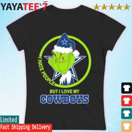 Grinch I Hate People But I Love My Dallas Cowboys christmas 2022 shirt