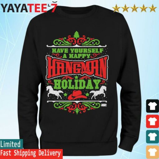 Hangman Adam Page – A Happy Hangman ugly Christmas Sweatshirt